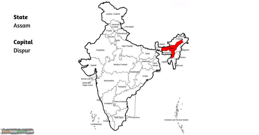 Assam map