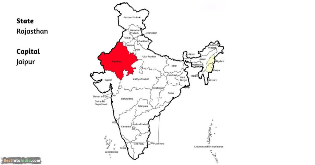 Rajasthan map