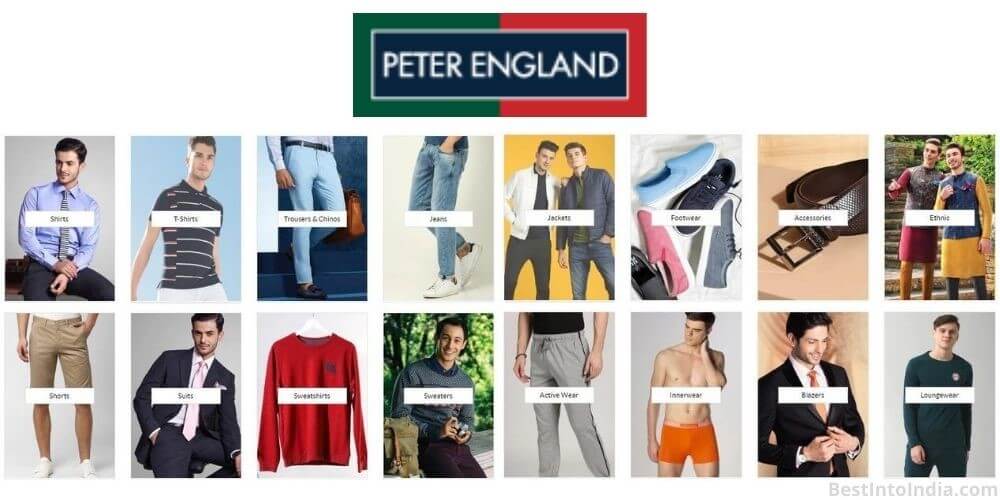 Peter England is largest menswear in Indian Clothing Brands