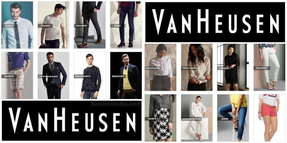 Van Heusen best selling shirt brand in Indian Clothing Brands