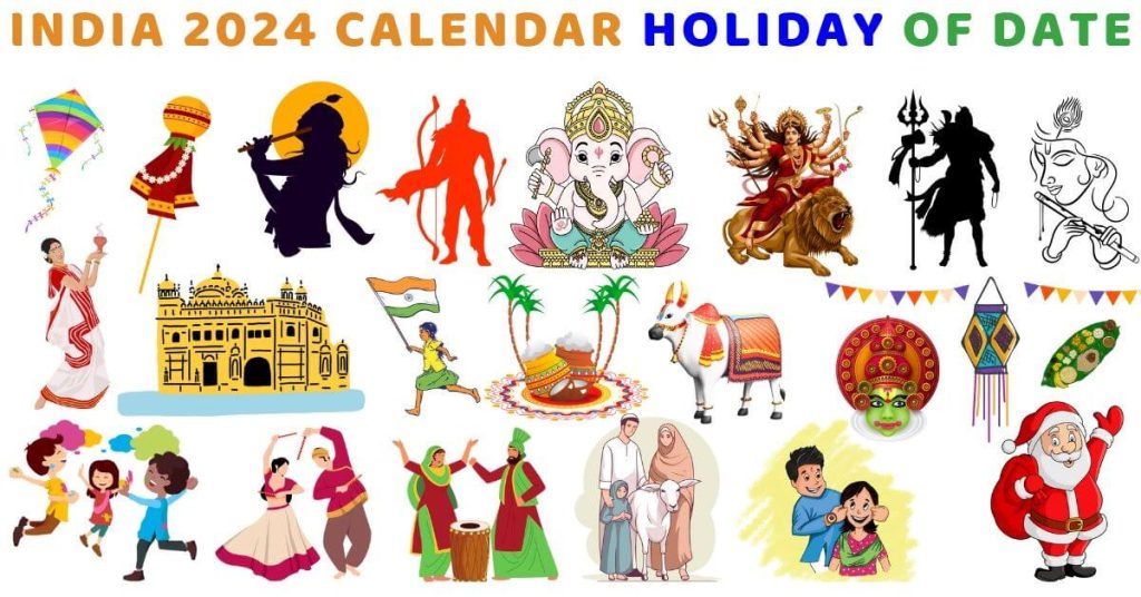 India 2024 Calendar Holiday Date List