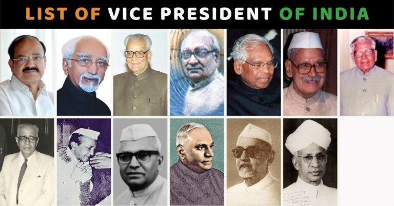 List of Vice President of India