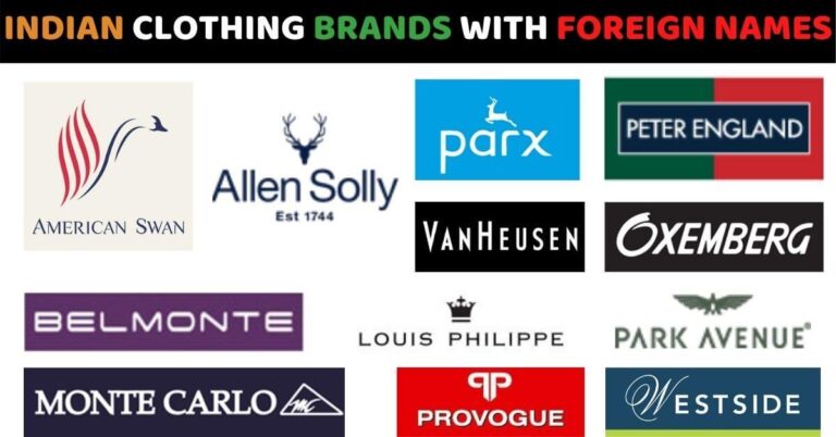 Top 12 Indian Clothing Brands With Foreign Names